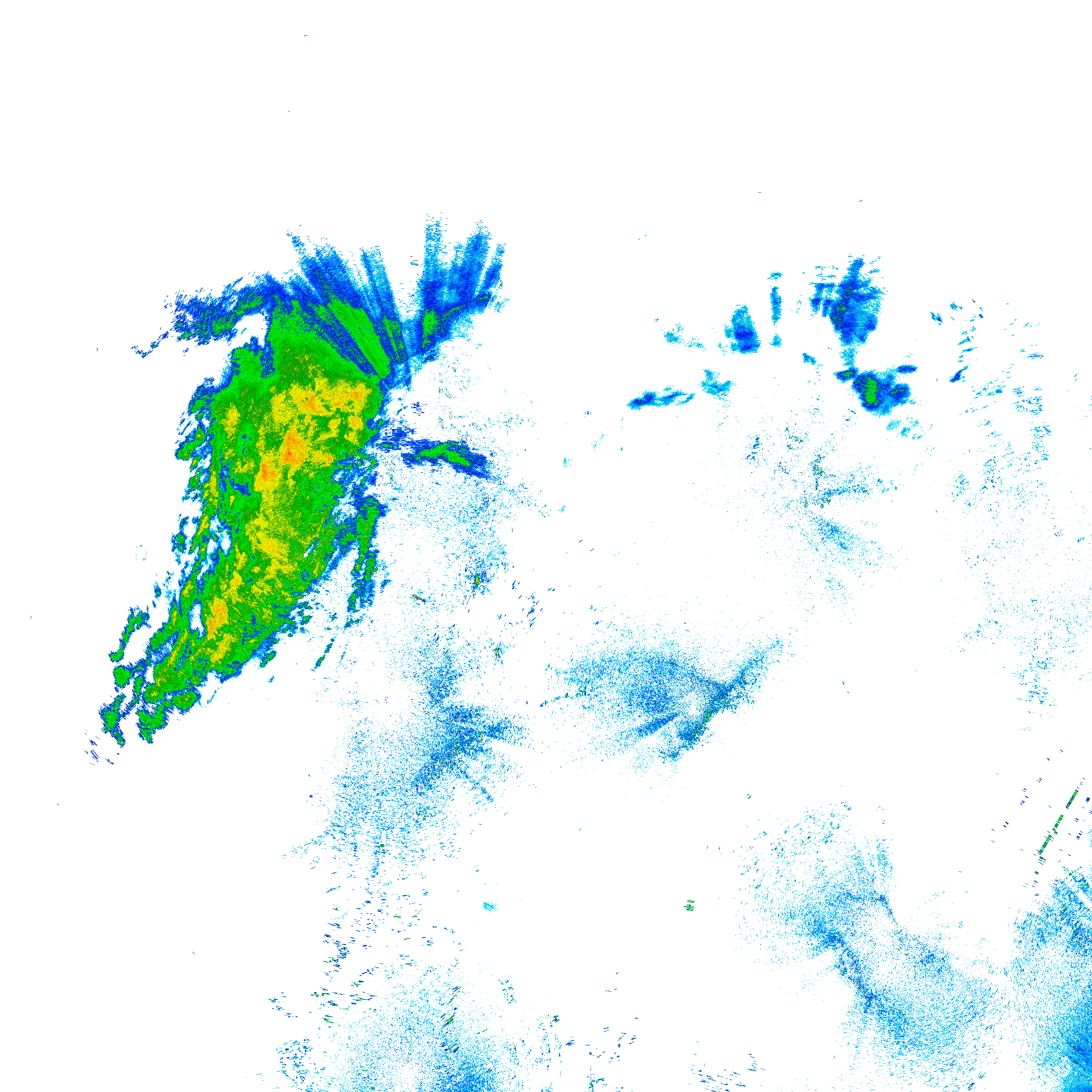 Northwest Radar image from 24 Oct 2026 at 21:38 PM