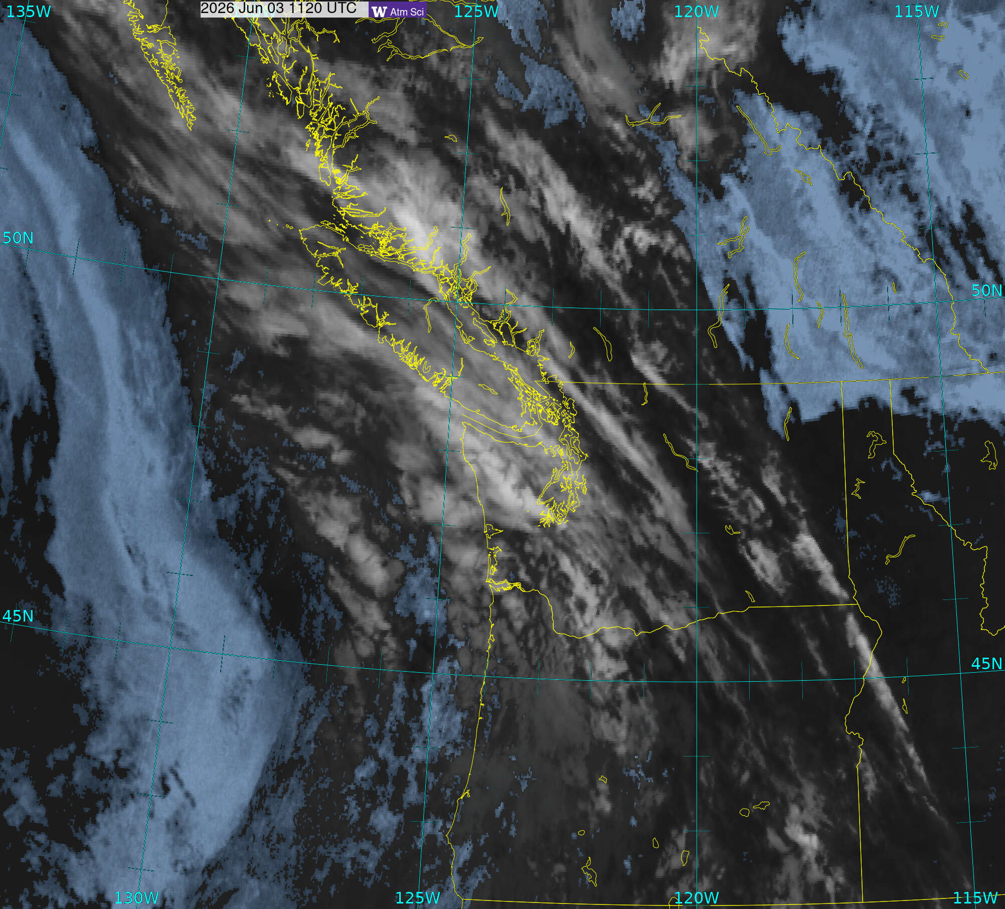 Northwest Satellite image from 3 Jun 2026 at 04:20 AM