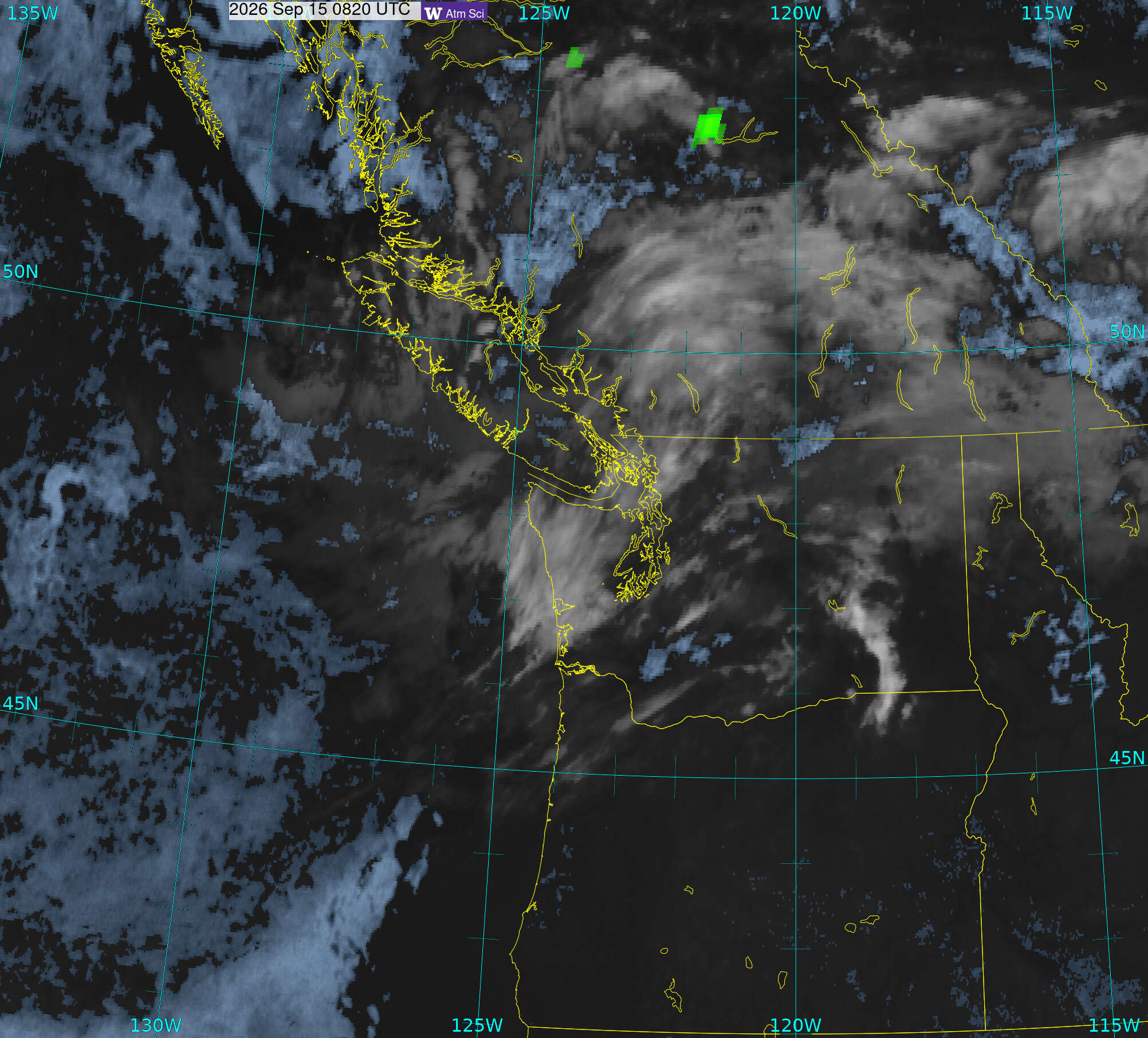 Northwest Satellite image from 15 Sep 2026 at 01:20 AM