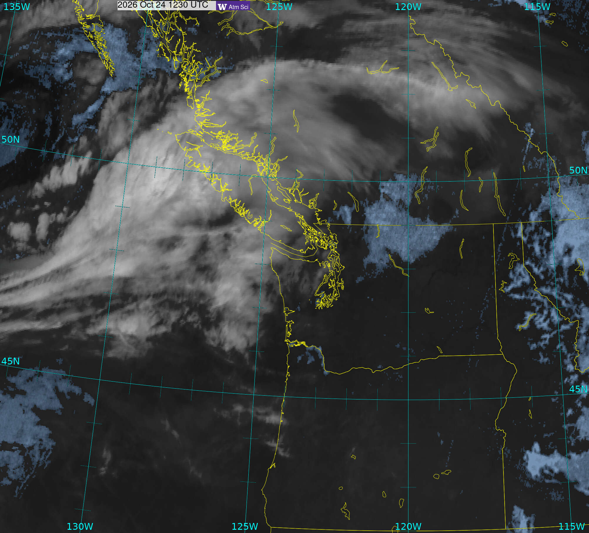 Northwest Satellite image from 24 Oct 2026 at 05:30 AM