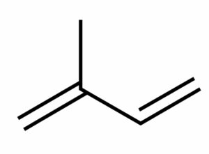 Chemical structure of isoprene